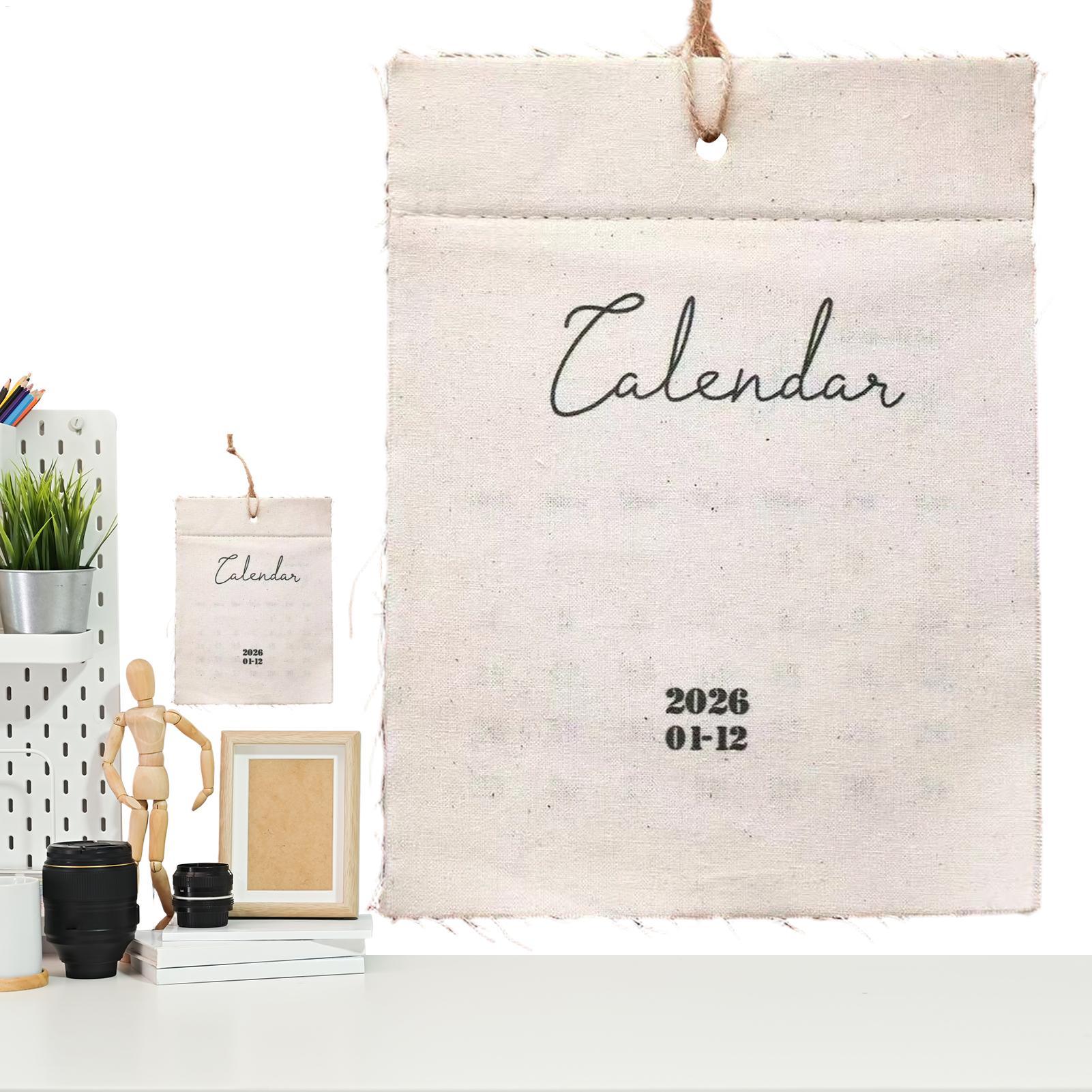 Home Textiles And Decor - تقويم حائط من القماش لعام 2026،