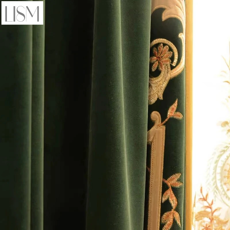 Home Textiles Luxury Curtains - ستائر أوروبية فاخرة لغرف المعيشة وغرفة