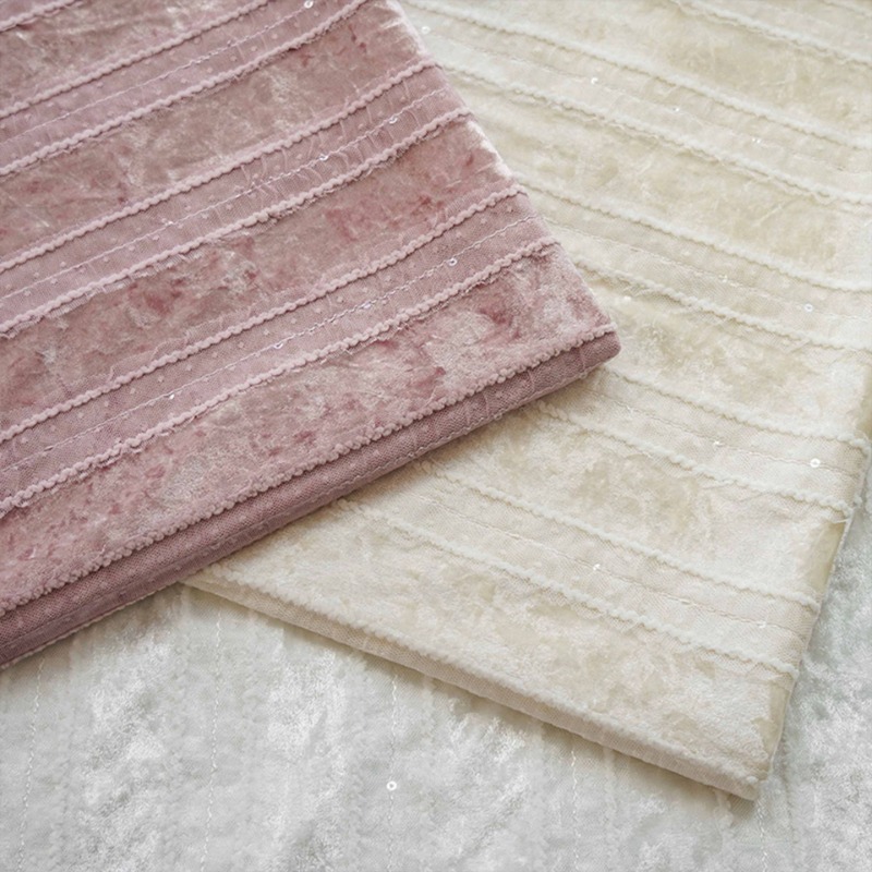 المخملية الدانتيل شريط النسيج  - مراجعة Home Textiles Luxury Curtains وسعره
