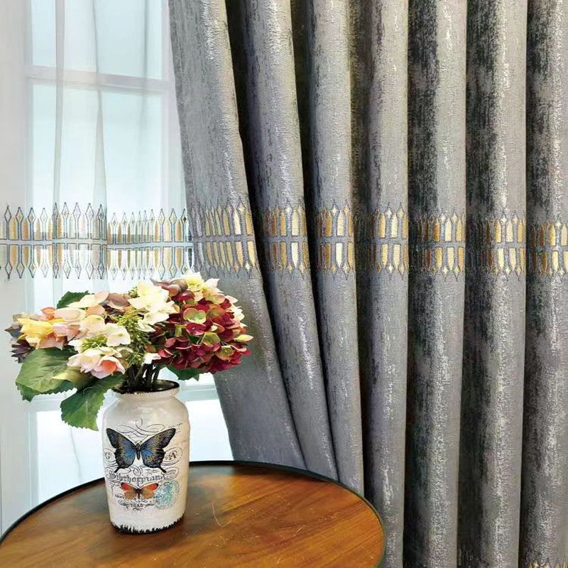 ستائر فاخرة مطرزة معتمة بتصميم - مراجعة Home Textiles Luxury Curtains وسعره