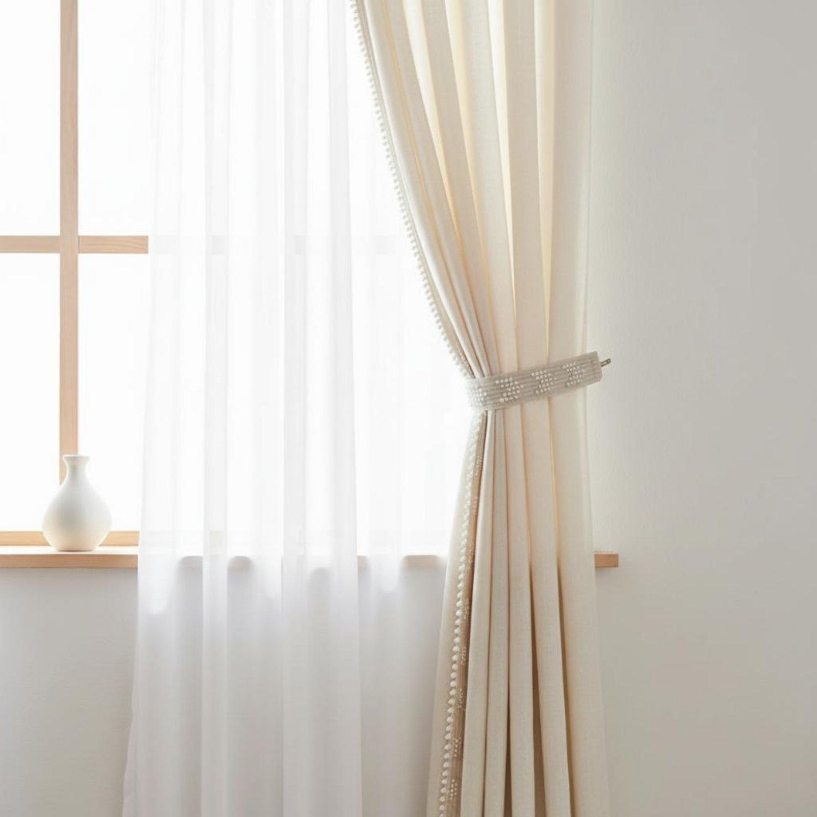 شريط زخرفي منسوج مزخرف بالشراش - مراجعة Home Textiles Luxury Curtains وسعره