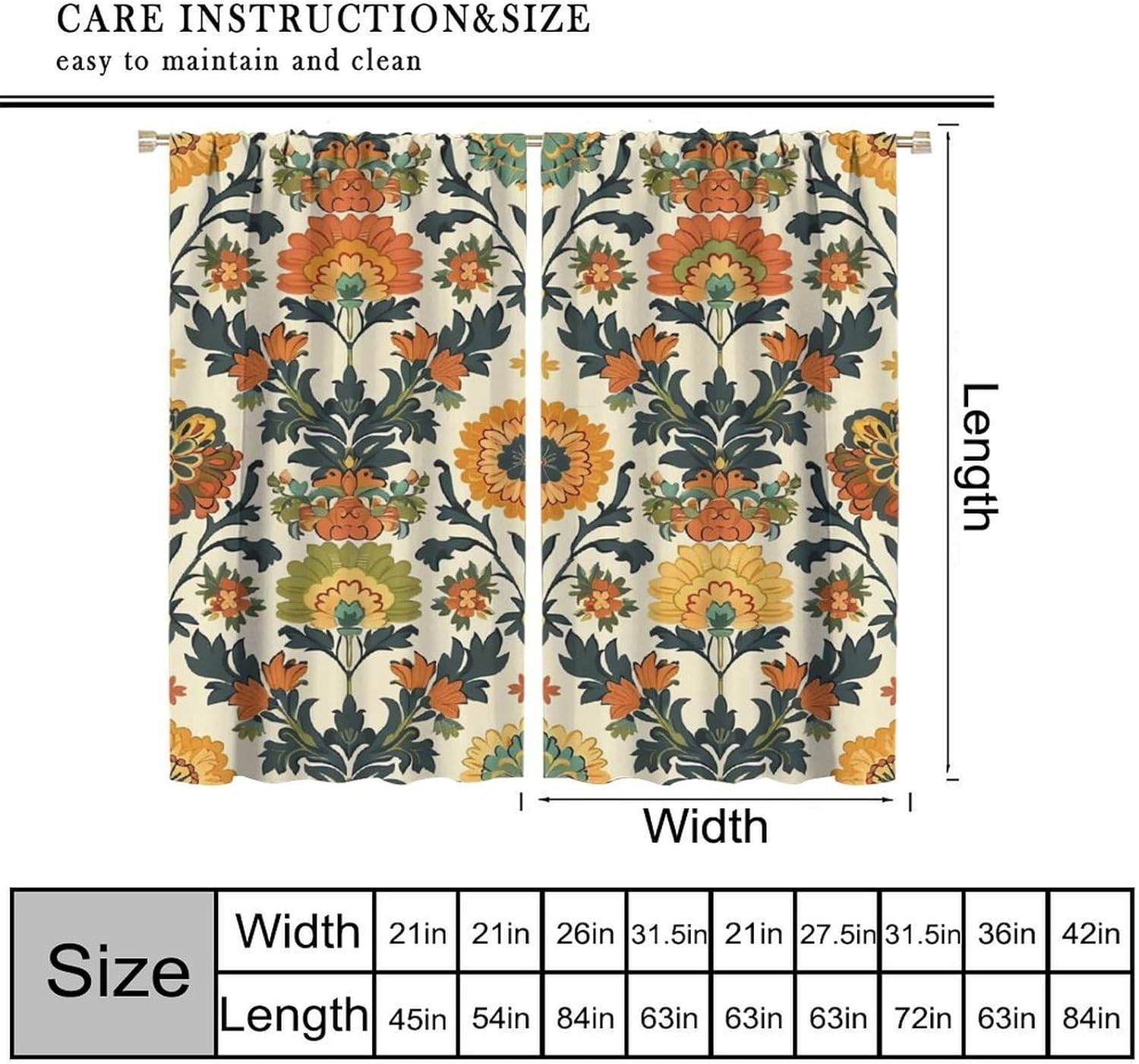 ستائر فاخرة بطباعة زهور من الب - مراجعة Home Textiles Luxury Curtains وسعره