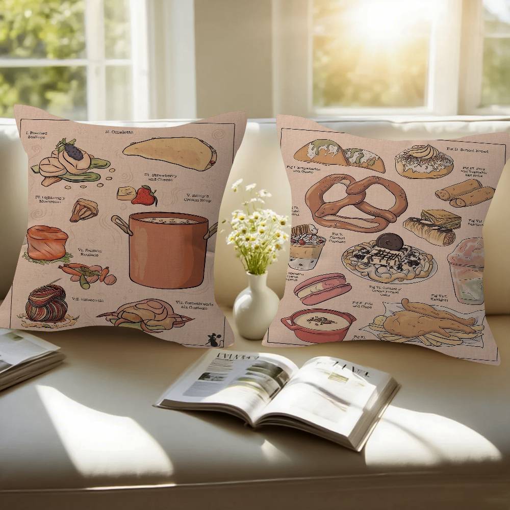 غطاء وسادة مخصص بتصميم طعام يا - مراجعة Japanese Home Textiles وسعره