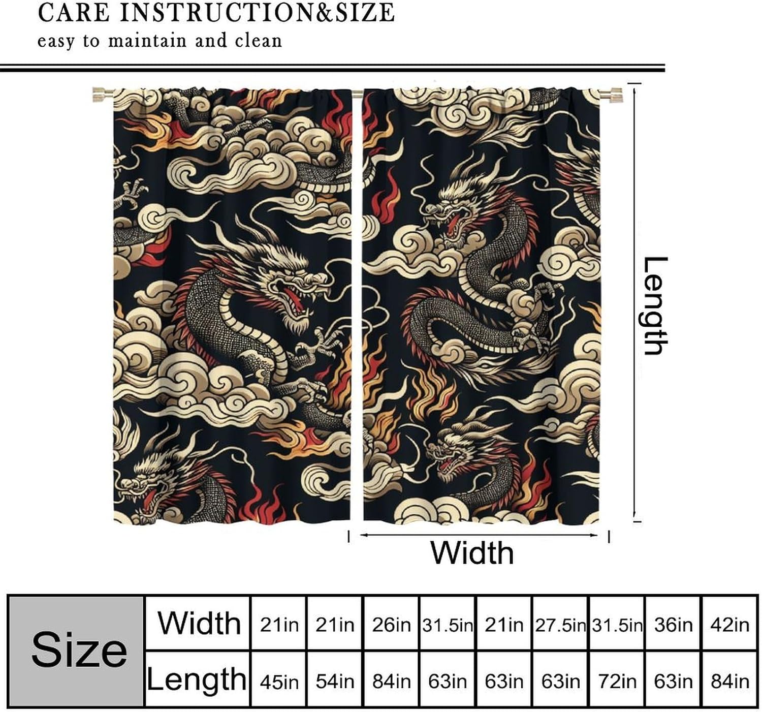 ستائر فاخرة بنمط التنين الآسيو - مراجعة Home Textiles Luxury Curtains وسعره